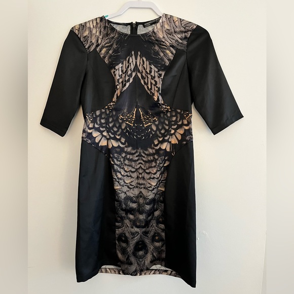 All Saints Satin Peacock Dress - Picture 2 of 5